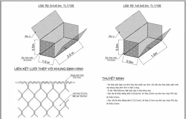 Quy cách xếp rọ đá hiệu quả và an toàn trong xây dựng công trình