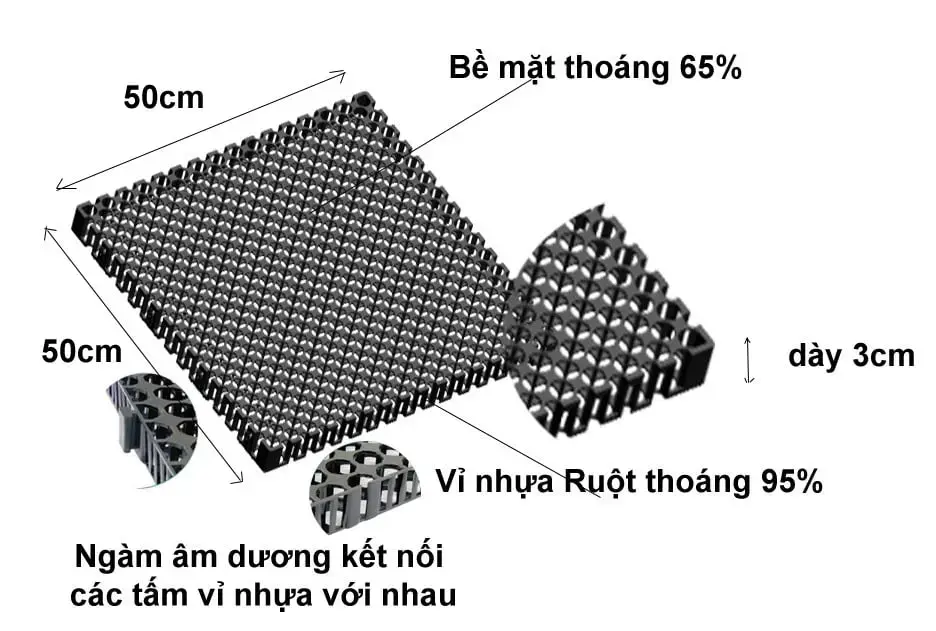 Tấm Vỉ Nhựa Thoát Nước - Giải Pháp Thông Minh Mới